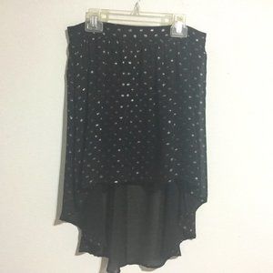 Forever21 Black High Low Skirt Size M